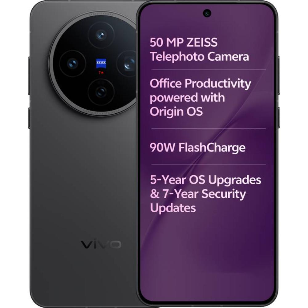 Vivo X200T 5G 256 GB, 12 GB RAM, Stellar Black, Mobile Phone