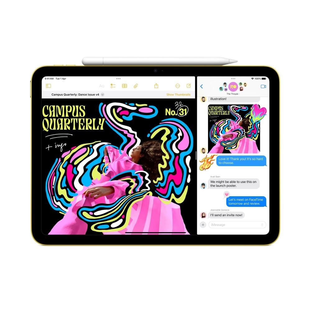 Apple iPad A16 11th Gen 2025 27.59 cm (11 inch) Wi-Fi + Cellular Tablet, 512 GB, Yellow, MD7R4HN/A