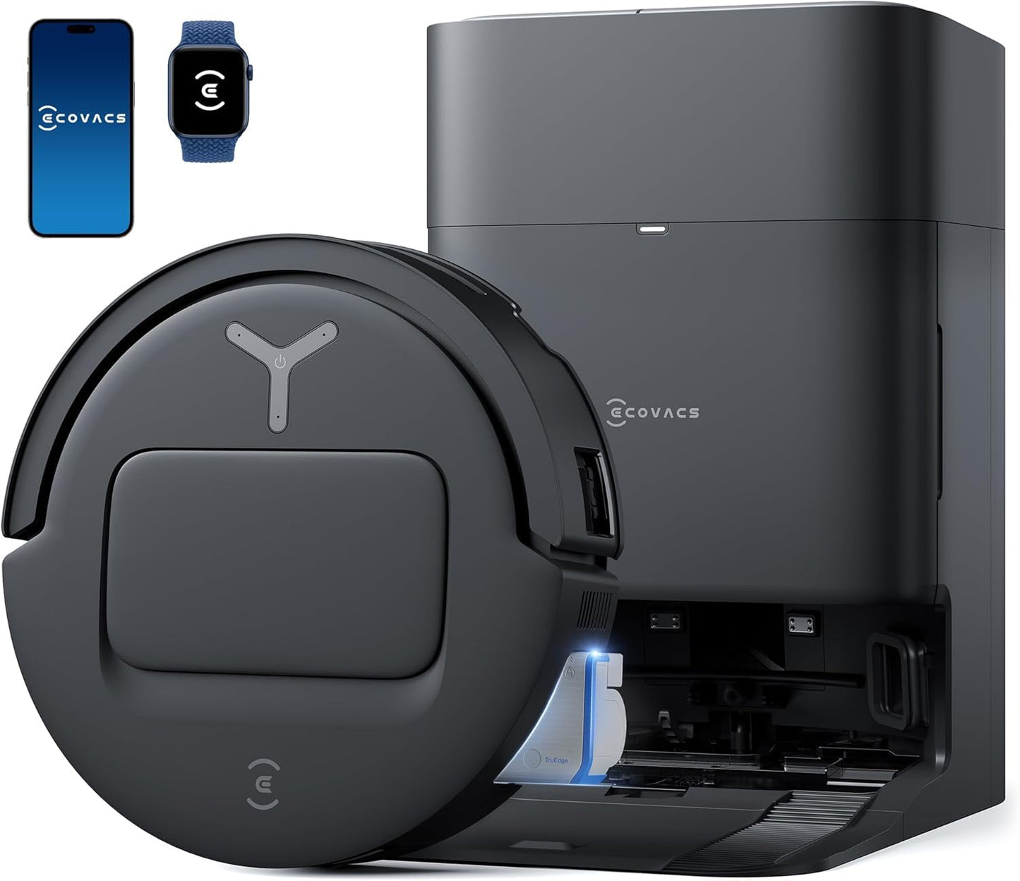 Ecovacs DEEBOT T80 Omni 2-in-1 Robot Vacuum &amp; Mop | 18000 Pa Suction, AI ReMop 2.0, Self-Emptying &amp; Hot Air Drying | Suraj Electronics Delhi NCR