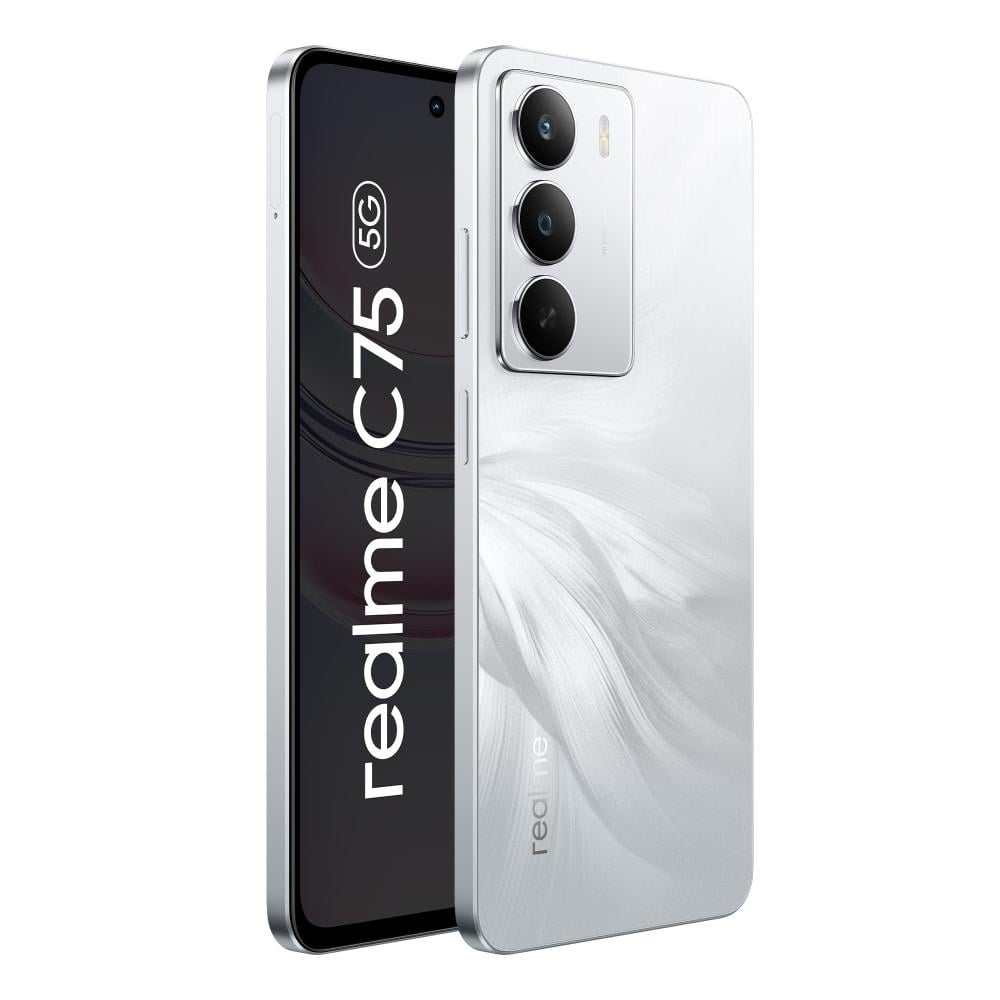 Realme C75 5G 128 GB, 6 GB RAM, White, Mobile Phone