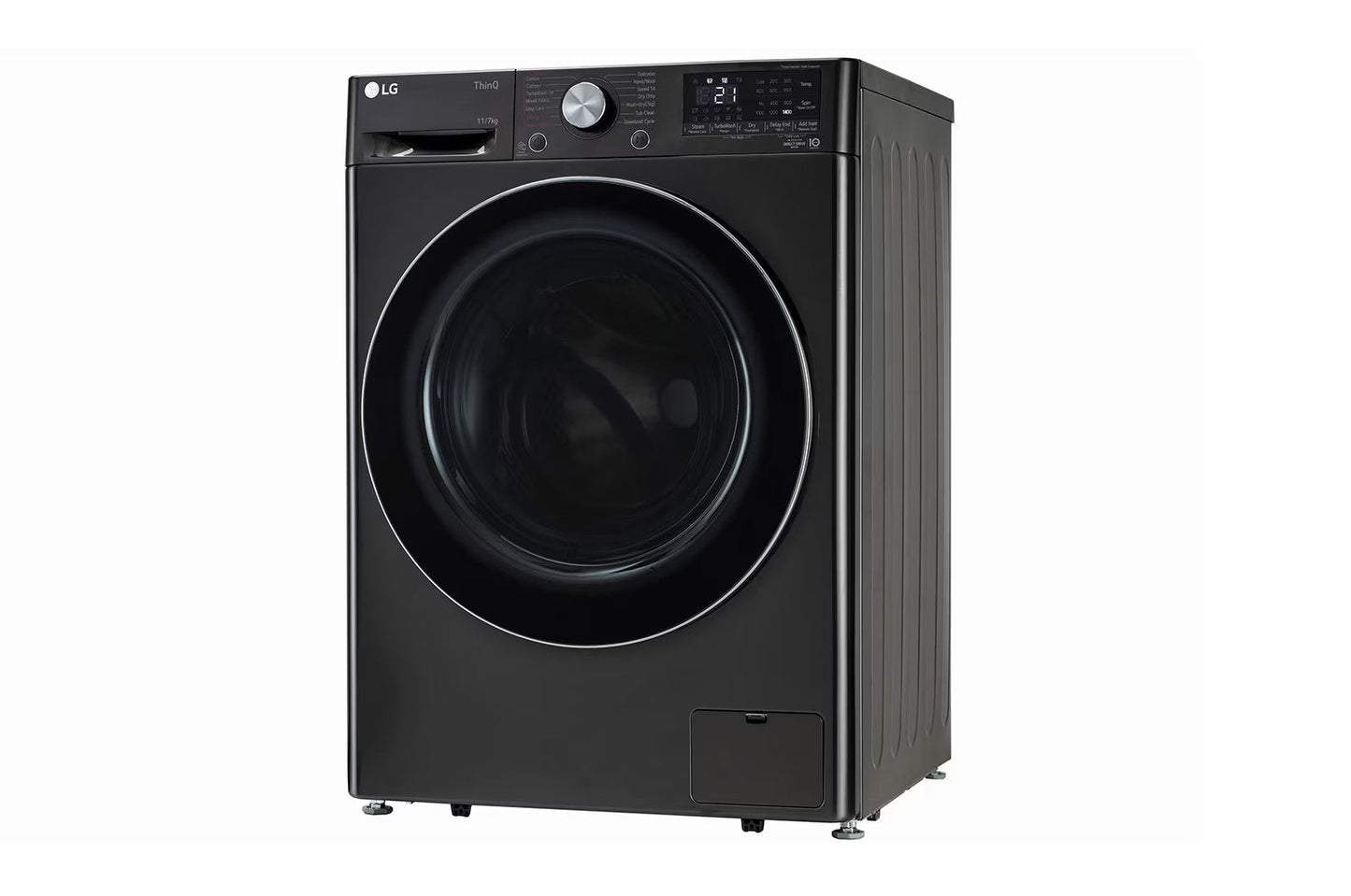 LG  FHD1207STB 12/7 Kg  AI Front Load Washer Dryer (Inverter Direct Drive, TurboWash 360°, Steam+, Wi-Fi Enabled, Black VCM) – All-in-One Washing Machine