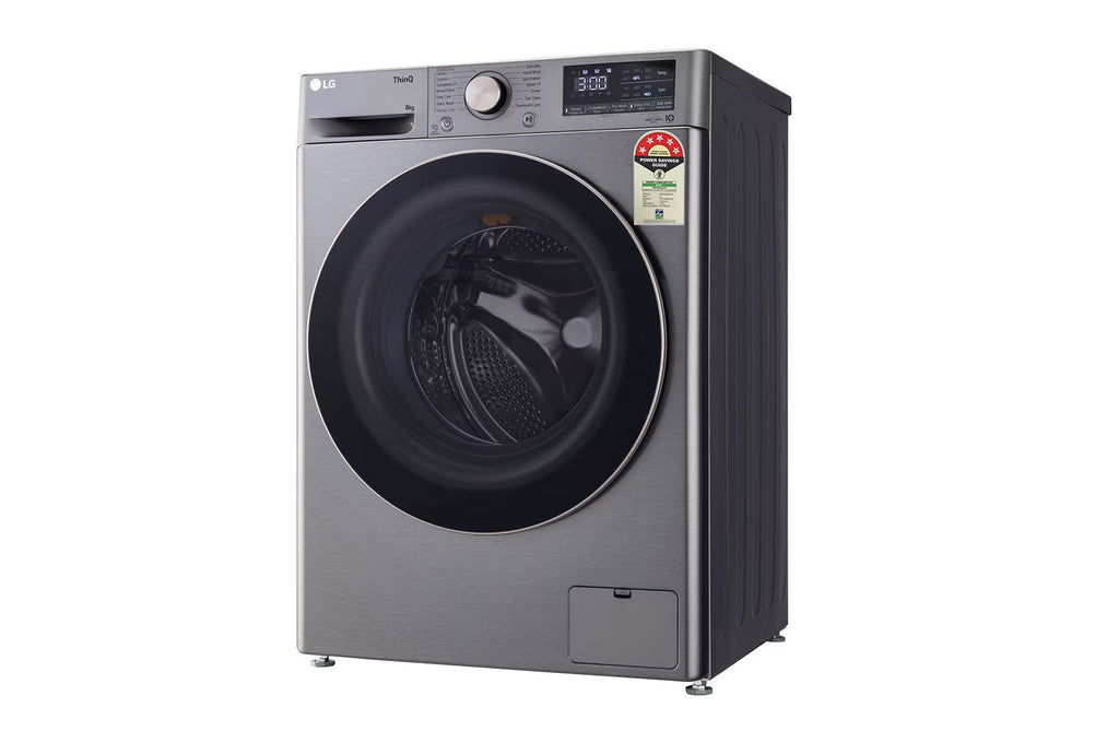 LG FHP1208Z5P 8.0 Kg Front Load Washing Machine with AI Direct Drive™ Technology , Color: Platinum Sliver