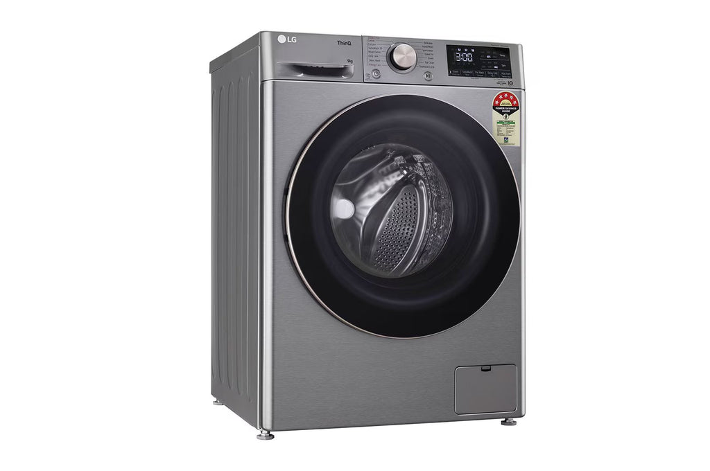 LG FHP1209Z7P 9.0 Kg Front Load Washing Machine with AI Direct Drive™ Technology , Color Platinum Silver
