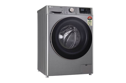 LG FHP1209Z7P 9.0 Kg Front Load Washing Machine with AI Direct Drive™ Technology , Color Platinum Silver