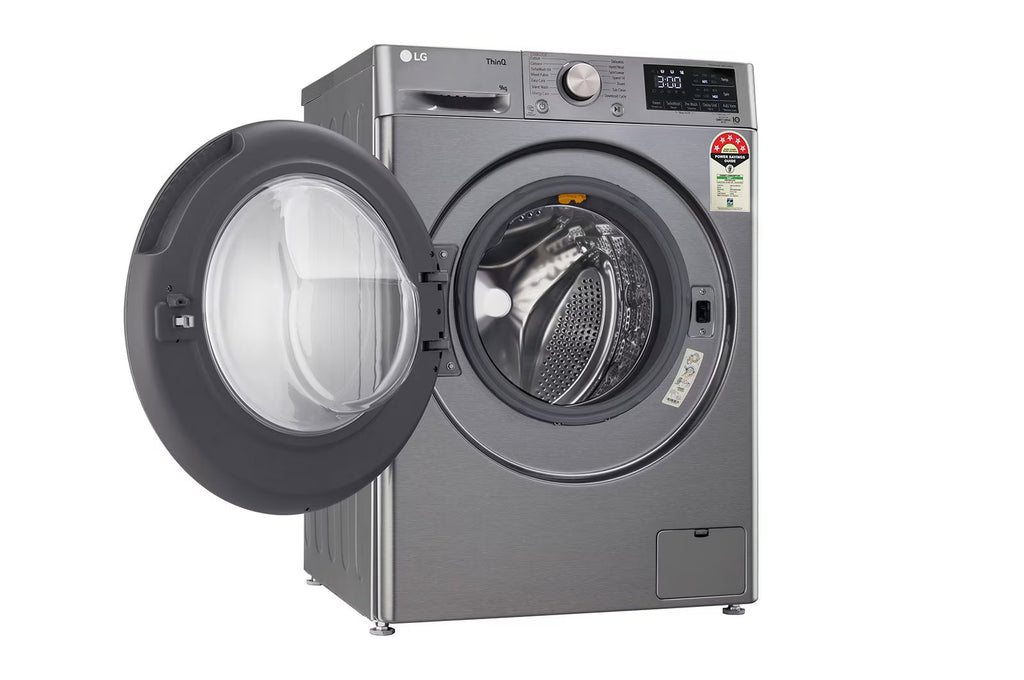 LG FHP1209Z7P 9.0 Kg Front Load Washing Machine with AI Direct Drive™ Technology , Color Platinum Silver