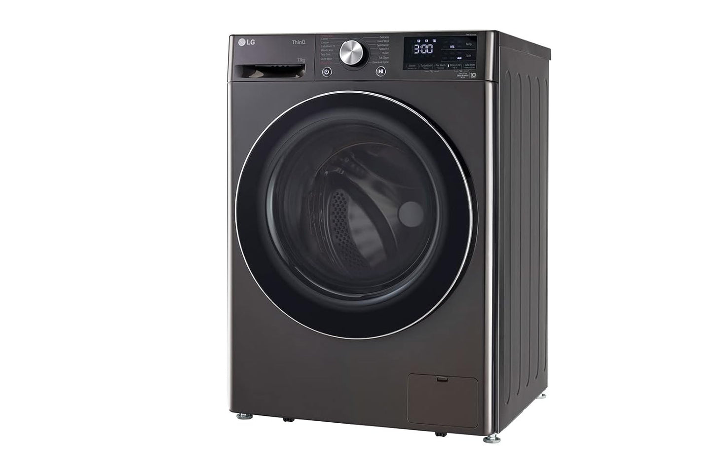 LG 11 Kg FHP1411Z9B 5 Star Inverter Wi-Fi Fully-Automatic Front Load Washing Machine with In-Built Heater (FHP1411Z9B, Black VCM, AI DD Technology, 1400 RPM & Steam+)