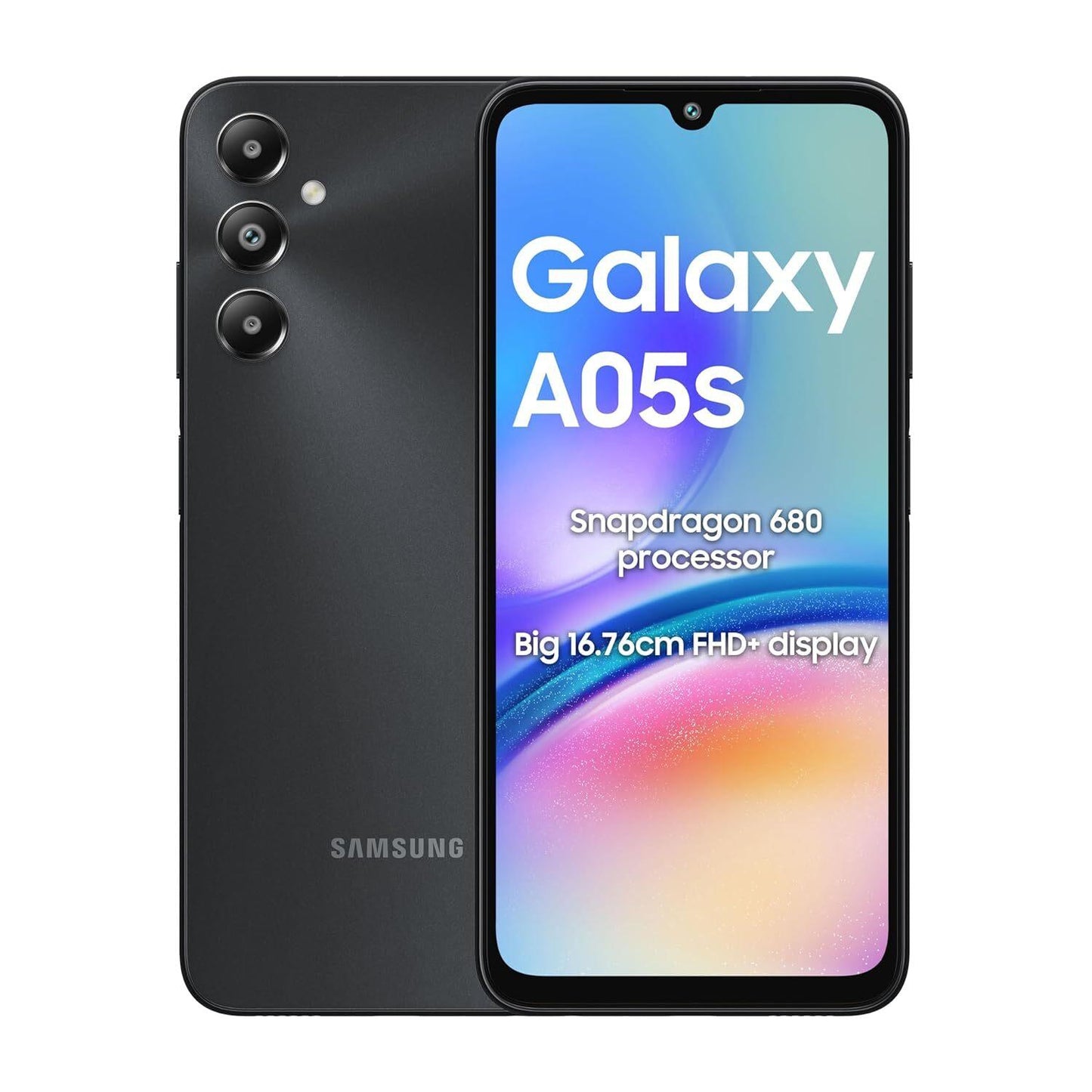 Samsung Galaxy A05s 4G 128 GB, 6 GB RAM, Black, Mobile Phone