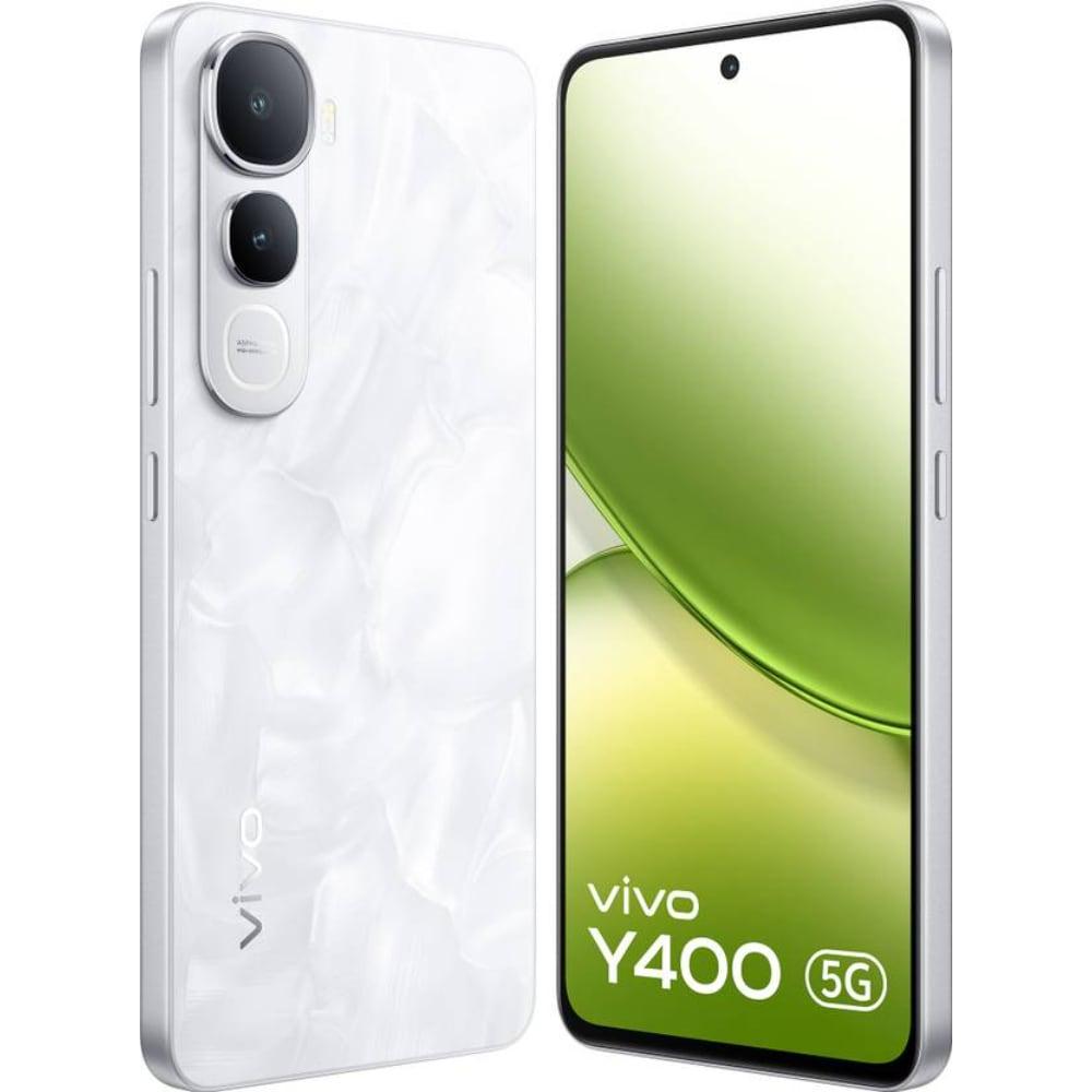 Vivo Y400 128 GB, 8 GB RAM, White, Mobile Phone