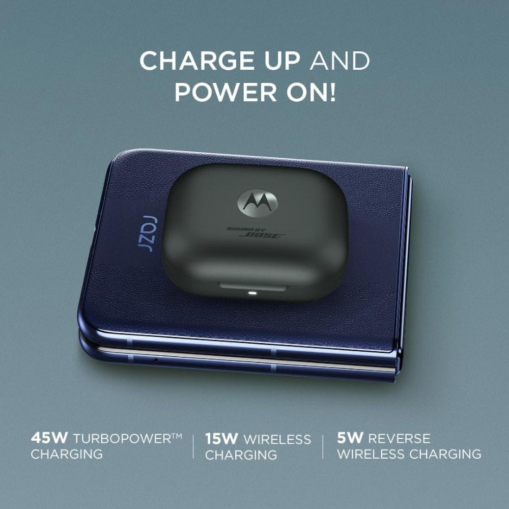 Motorola Razr 50 Ultra 5G 12 GB RAM, 512 GB, Midnight Blue, Mobile Phone with Moto Buds+ Earphone