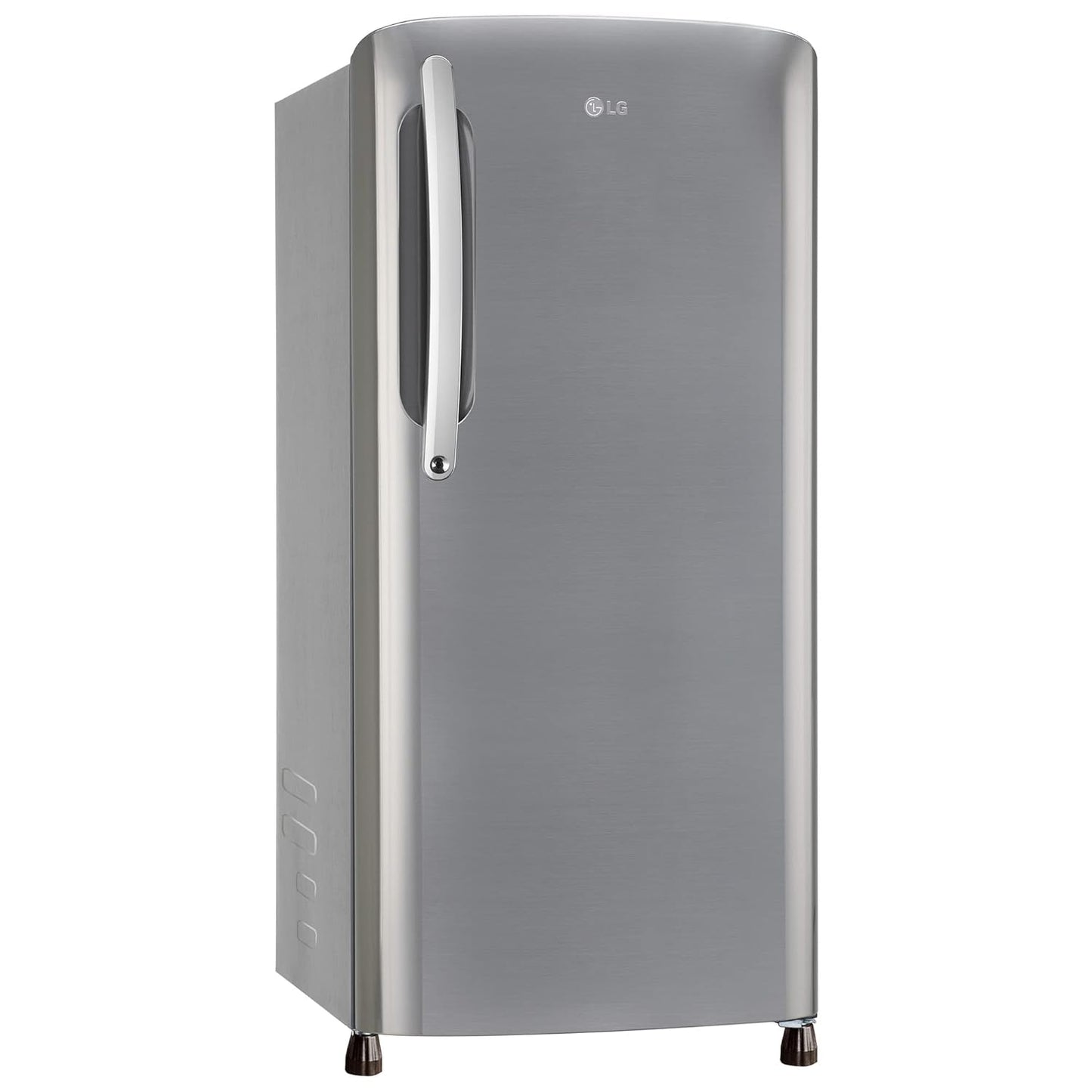 LG 201 L 3 Star Direct-Cool Single Door Refrigerator (GL-B211HPZD, Shiny Steel, Fast in Ice Making)
