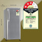 LG 201 L 3 Star Direct-Cool Single Door Refrigerator (GL-B211HPZD, Shiny Steel, Fast in Ice Making)