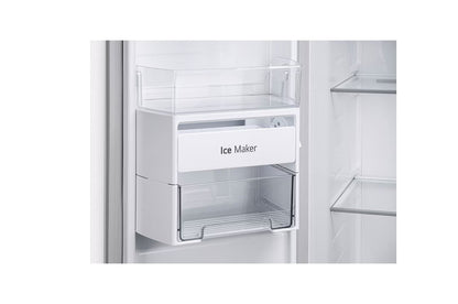 LG GL-B257DLW3 650 Ltr Convertible Side by Side Refrigerator with Premium Glass Door, Smart Inverter Compressor, Linen White Finish