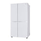 LG GL-B257DLW3 650 Ltr Convertible Side by Side Refrigerator with Premium Glass Door, Smart Inverter Compressor, Linen White Finish