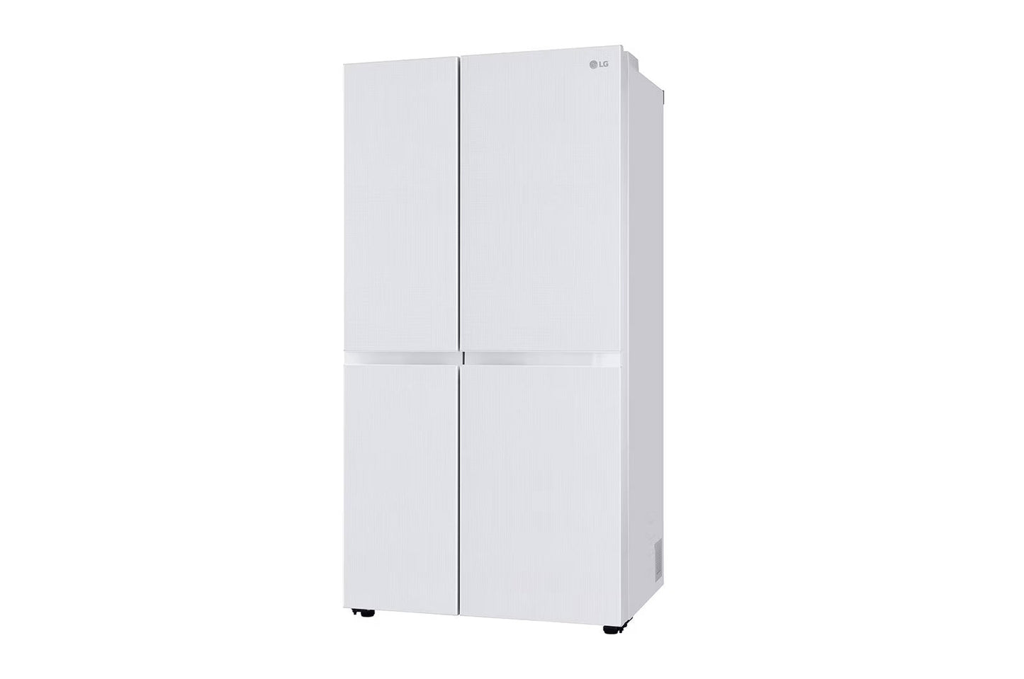 LG GL-B257DLW3 650 Ltr Convertible Side by Side Refrigerator with Premium Glass Door, Smart Inverter Compressor, Linen White Finish