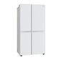 LG GL-B257DLW3 650 Ltr Convertible Side by Side Refrigerator with Premium Glass Door, Smart Inverter Compressor, Linen White Finish