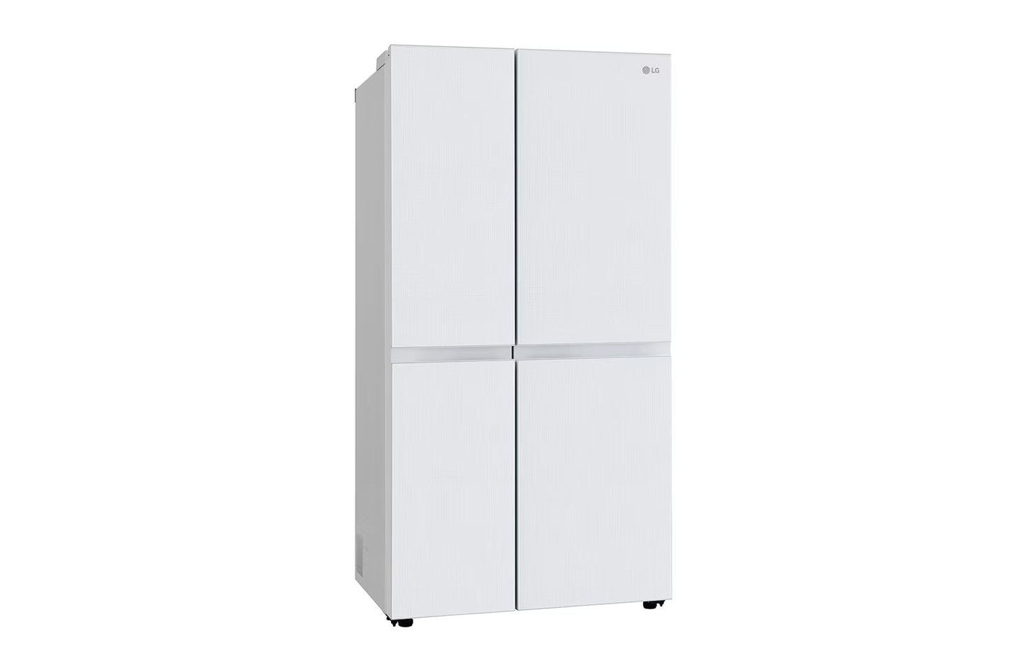 LG GL-B257DLW3 650 Ltr Convertible Side by Side Refrigerator with Premium Glass Door, Smart Inverter Compressor, Linen White Finish