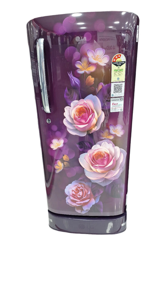LG GL-D201APBD 185L 3Star Direct-Cool Single Door Refrigerator Moist ‘N’ Fresh Purple Bloom