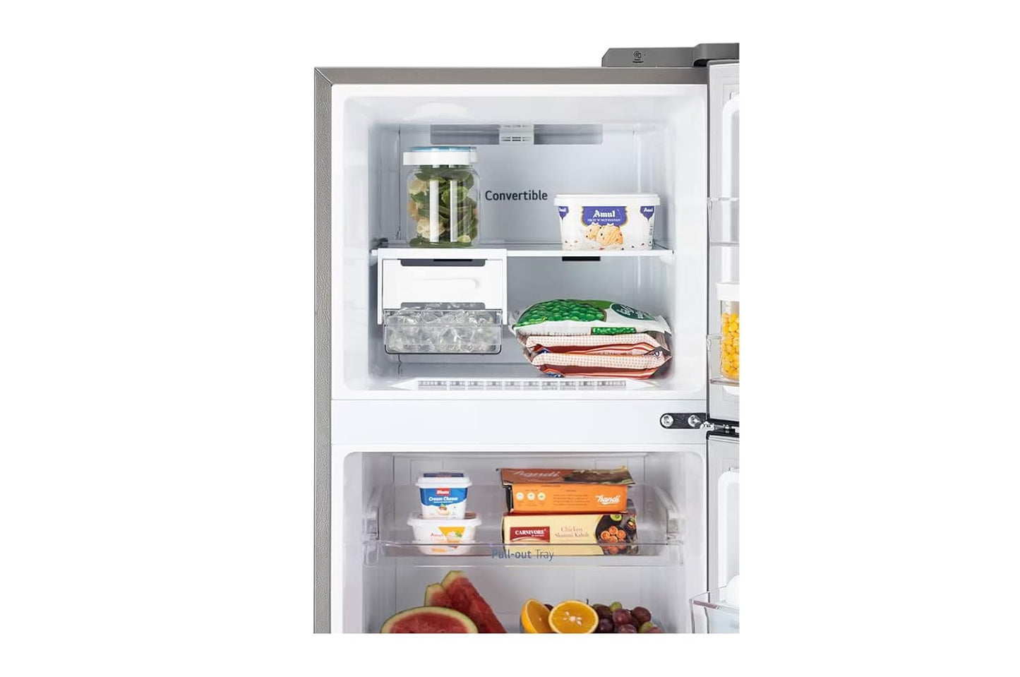 LG GL-S312SPZY 272L 2 Star Frost-Free Double Door Refrigerator (Shiny Steel) – Smart Inverter, Convertible Freezer, Auto Smart Connect | Suraj Electronics Delhi NCR