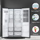 LG GL-X257AMCX 635 L Frost-Free Inverter Wi-Fi InstaView Door In Door UVnano Side-By-Side Refrigerator with Water Dispenser (Matte Glass, Door Cooling+ with Hygiene Fresh)