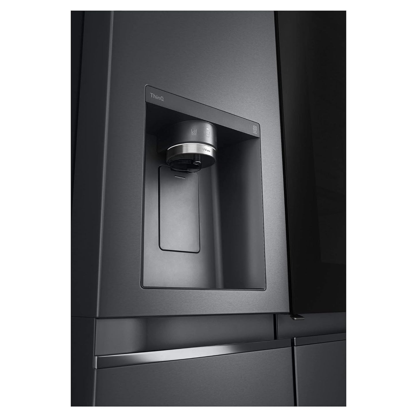 LG GL-X257AMCX 635 L Frost-Free Inverter Wi-Fi InstaView Door In Door UVnano Side-By-Side Refrigerator with Water Dispenser (Matte Glass, Door Cooling+ with Hygiene Fresh)