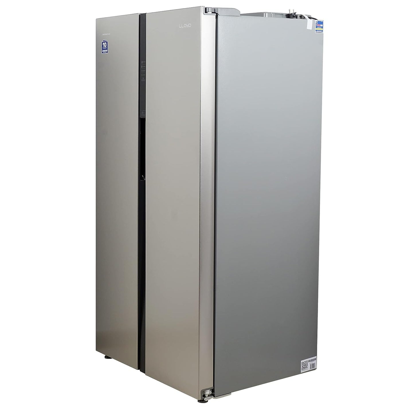 LLYOD GLSF590DSST1GB 587 Litre 5 Star Frost Free Side By Side Refrigerator (Stainless Steel)