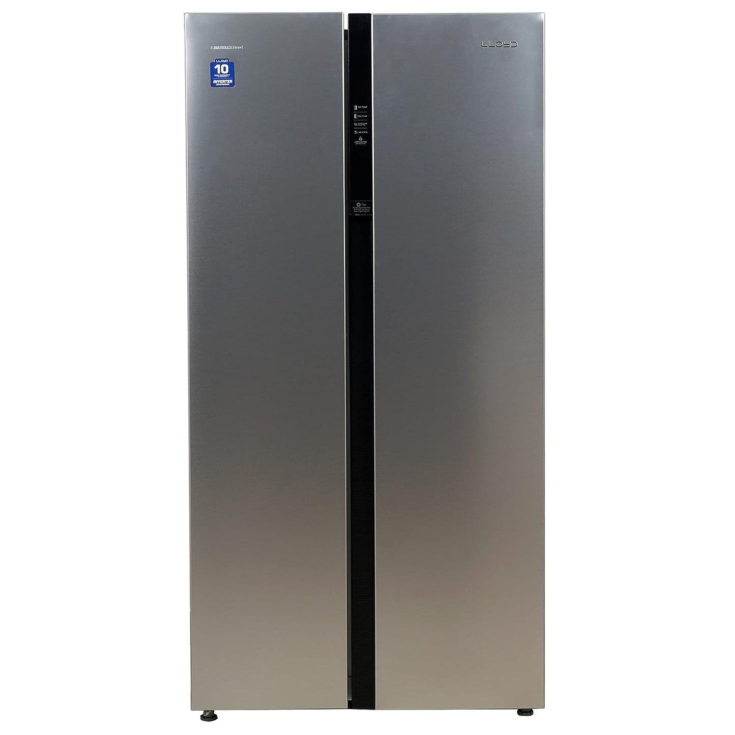 LLYOD GLSF590DSST1GB 587 Litre 5 Star Frost Free Side By Side Refrigerator (Stainless Steel)