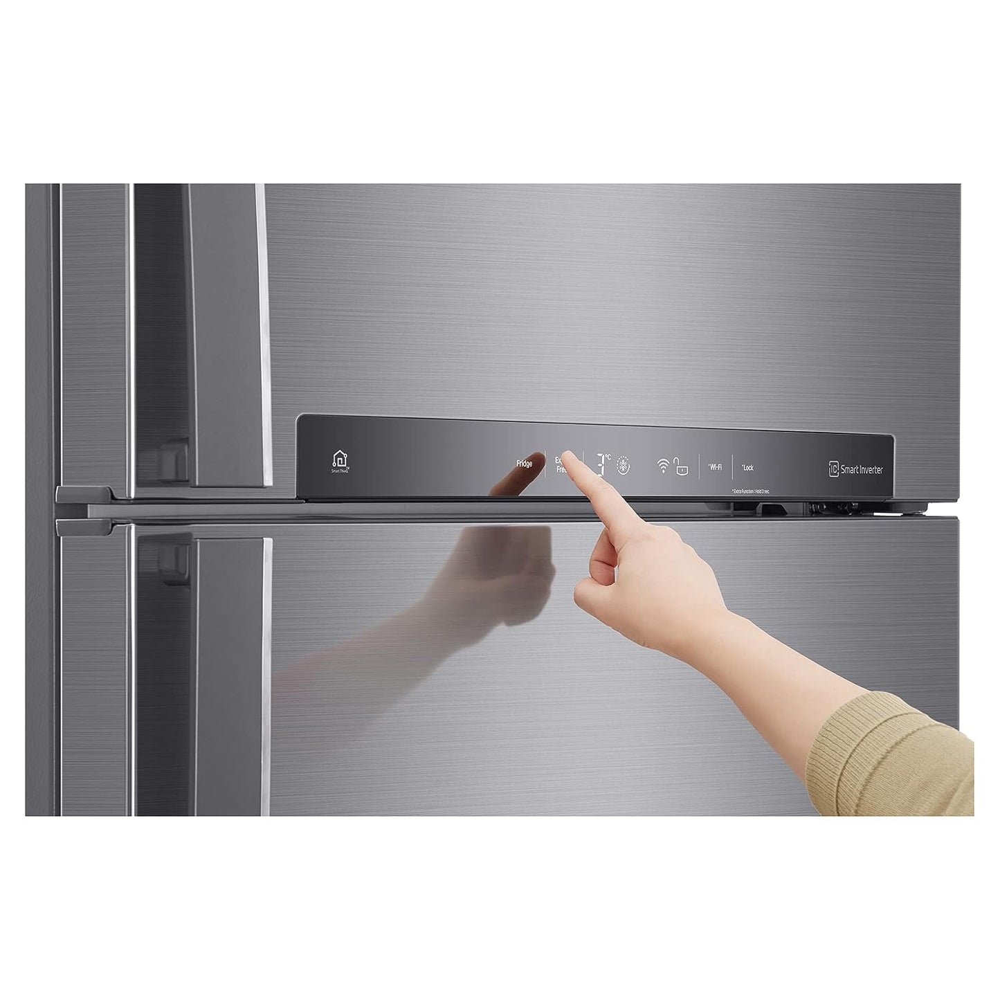 LG GN-H602HLHM 475 L 1 Star Frost Free Inverter Wi-Fi Double Door Refrigerator (Platinum Silver 3, With Hygiene Fresh+ & Door Cooling+)
