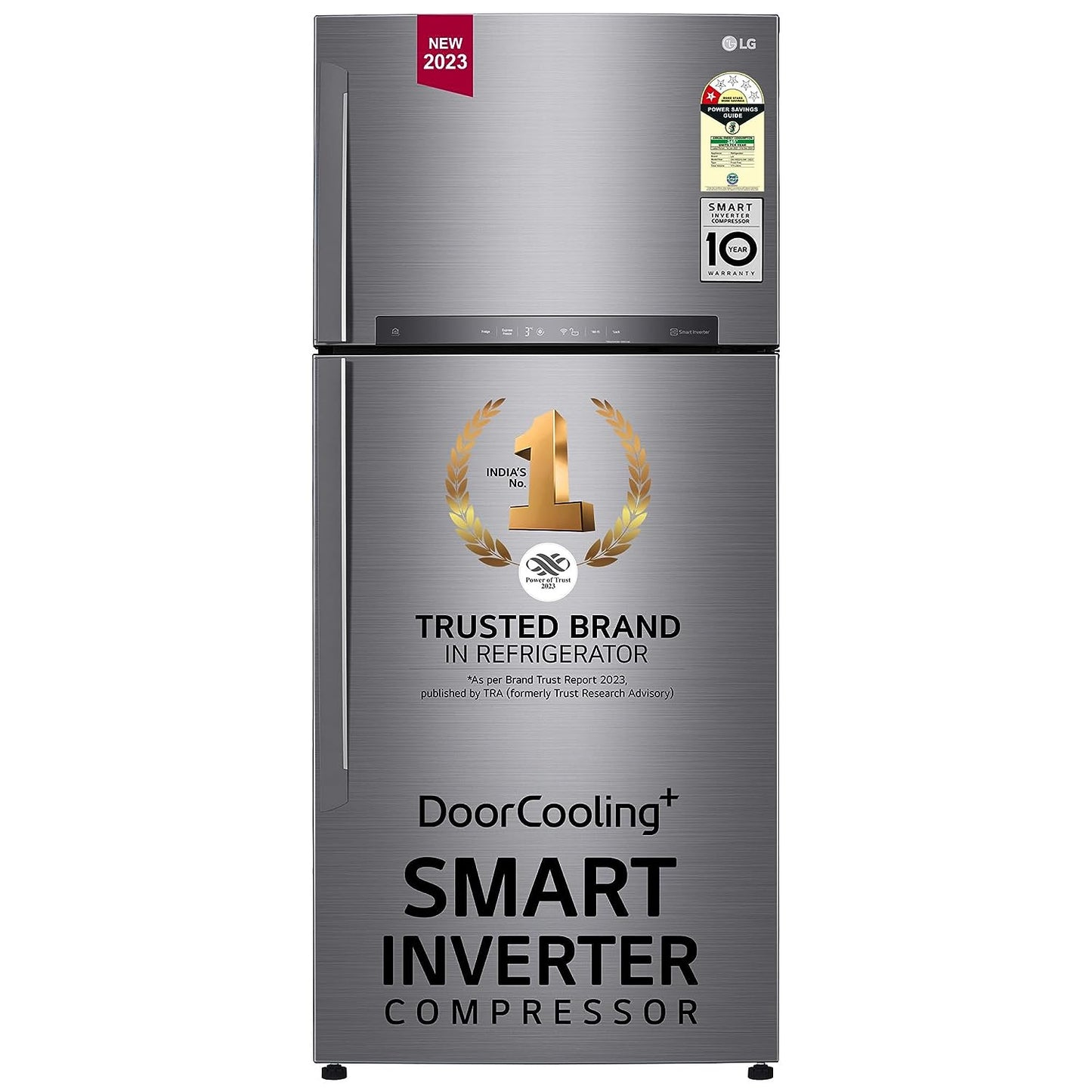 LG GN-H602HLHM 475 L 1 Star Frost Free Inverter Wi-Fi Double Door Refrigerator (Platinum Silver 3, With Hygiene Fresh+ & Door Cooling+)