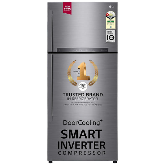 LG GN-H602HLHM 475 L 1 Star Frost Free Inverter Wi-Fi Double Door Refrigerator (Platinum Silver 3, With Hygiene Fresh+ & Door Cooling+)
