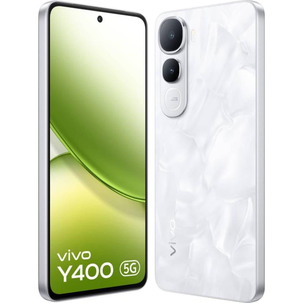 Vivo Y400 128 GB, 8 GB RAM, White, Mobile Phone