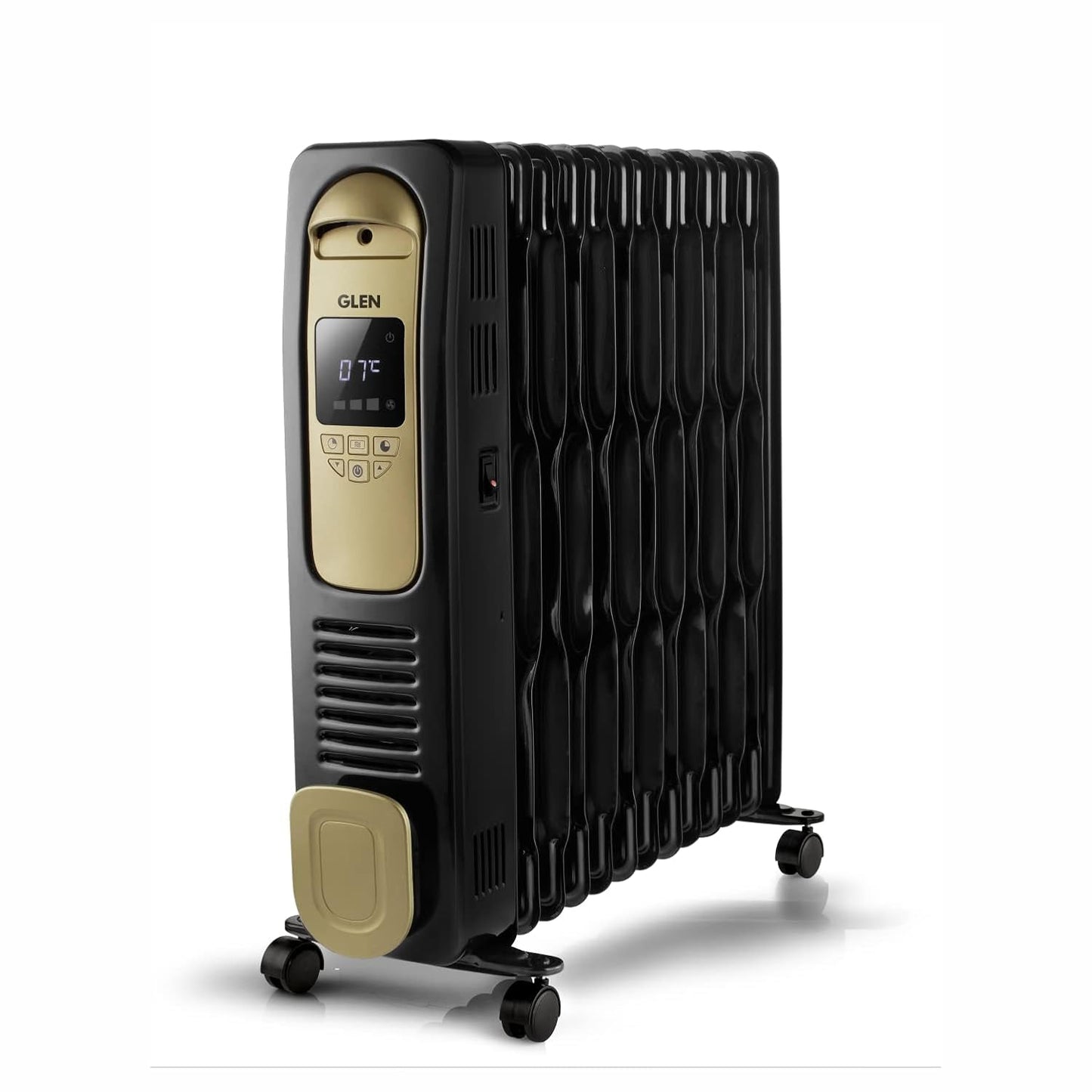 Glen HA7013DOR Digital Oil Filled Radiator Room Heater (11 Fin, 2900W) | Remote Control | Programmable Thermostat | Suraj Electronics Delhi NCR