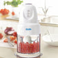 Glen SA4043 TURBO 200W Mini Vegetable Chopper with Twin Stainless Steel Blades, Whisker Disc & 500ml Bowl – White | ISI Certified | 2 Year Warranty