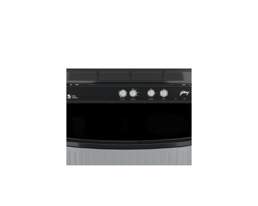 Godrej WS EDGE UNO 120 5.0 TB4 MIGR  12 Kg 5 Star Semi-Automatic Top Load Washing Machine With Air Dry and 4 Wash Programs (  Aqua Power Pulsator, Mist grey)