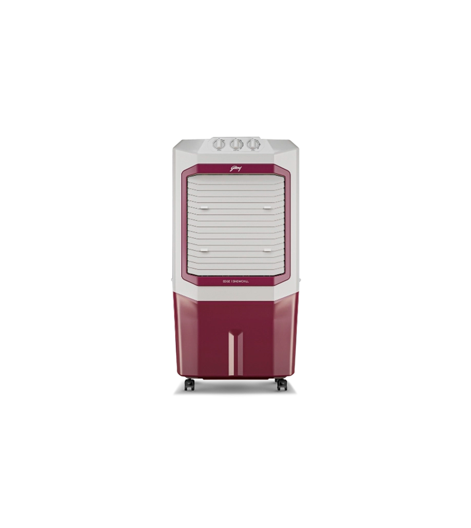 Godrej CL EDGE SCPD 95 DBFN4 WNRD 75L Desert Air Cooler – 5-Blade Fan, Antibacterial Honeycomb Pads, UV-Protected Body, Inverter Compatible (Wine Red)