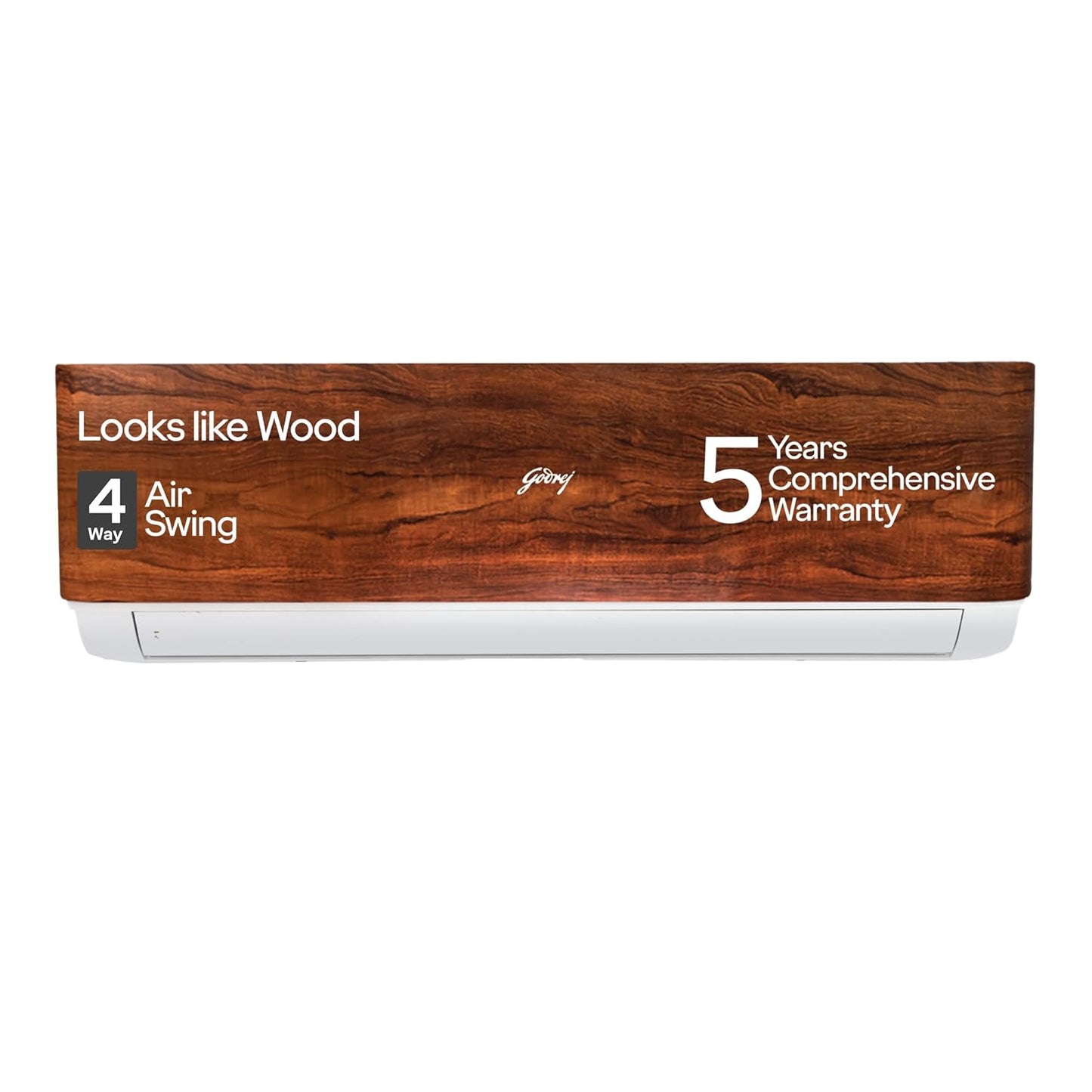 Godrej SIC 18VTC3 WYB TK 1.5 Ton 3 Star Inverter Split AC | 5-in-1 Convertible | Wood Finish | Copper | Buy @ Suraj Electronics Delhi NCR