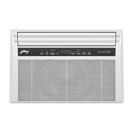 Godrej WIC 18XTC5 WYA 1.5 Ton 5 Star Inverter Window AC | 5-in-1 Convertible Cooling | Copper Condenser | Pure Air Filter | 2025 Model | White | Made in India