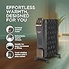 Havells 11 Fin Hestio GHROFCKK290 Wave Fin OFR | 2900 Watt, Thermostatic heat control with 3 power settings & PTC fan control | Superior grade oil for long-lasting heat | (Black)