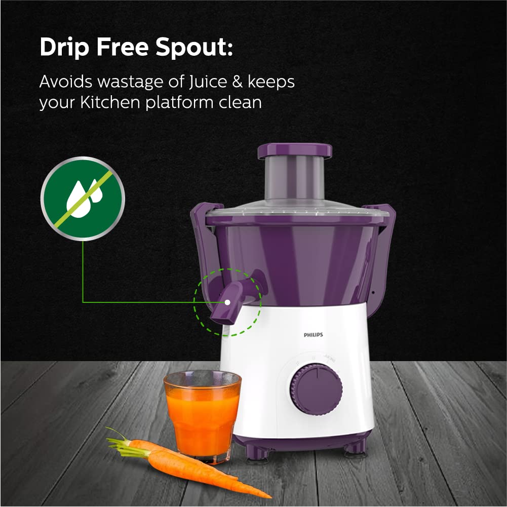 Philips HL7568/02 500W Juicer Mixer Grinder with 3 Jars and XL feeding tube, quick and easy assembly