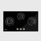 Crompton SensoSafe Hob 3D 78cm 3Burner Midnight Black - HOB-SS3D783-MBL