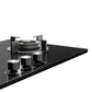 Crompton HOB-SSHB783-MBL Built-In Gas Hob SensoSafe Half Brass 78cm 3 Burners Midnight Black