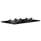 Crompton HOB-SSHB783-MBL Built-In Gas Hob SensoSafe Half Brass 78cm 3 Burners Midnight Black