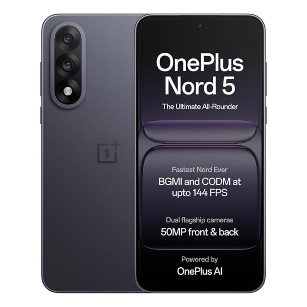 OnePlus Nord 5 5G 256 GB, 8 GB RAM, Phantom Grey, Mobile Phone