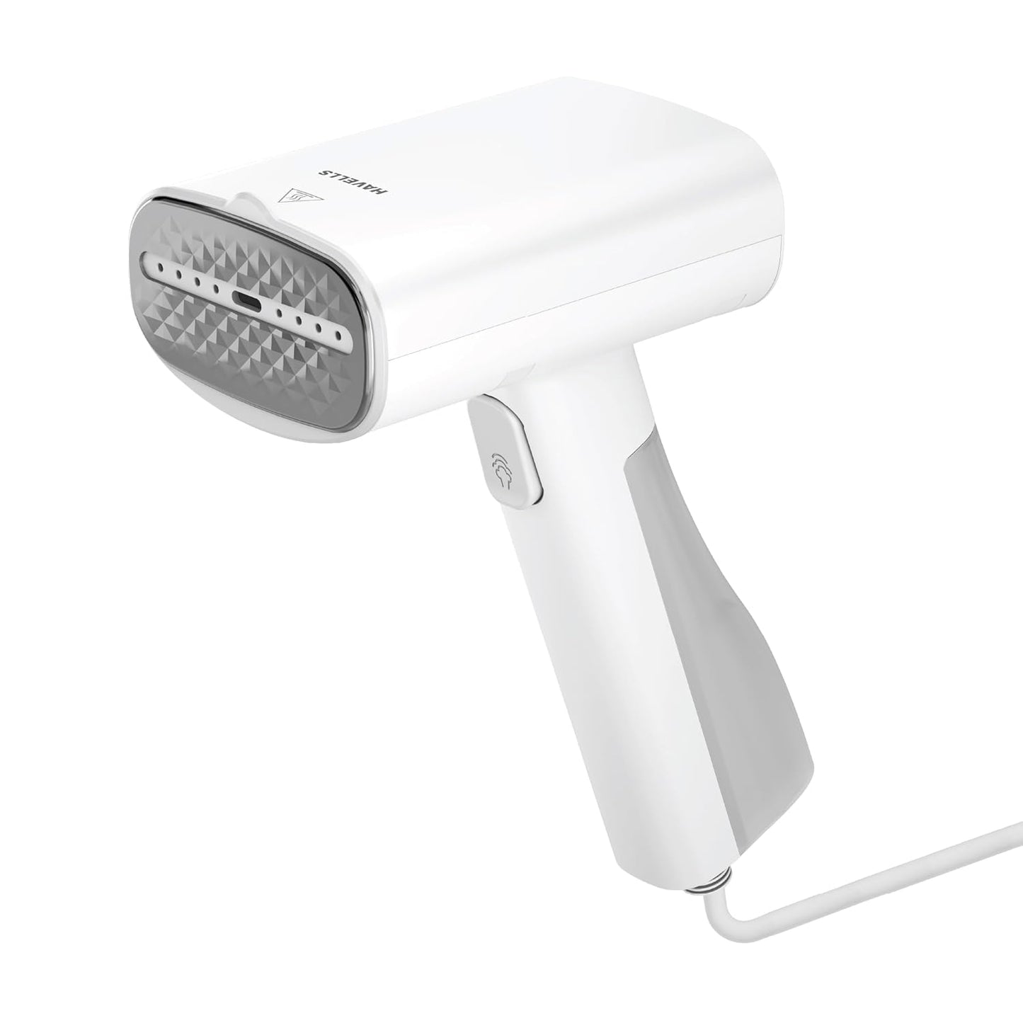 HAVELLS Vela Handheld Garment Steamer for Clothes | 1100 Watt | 360° Steaming | Anti-Spill Technology | Quick Steam Ready |100ml Detachable Tank | Upto 22g/min Steaming Rate | 2 Year Warranty | White