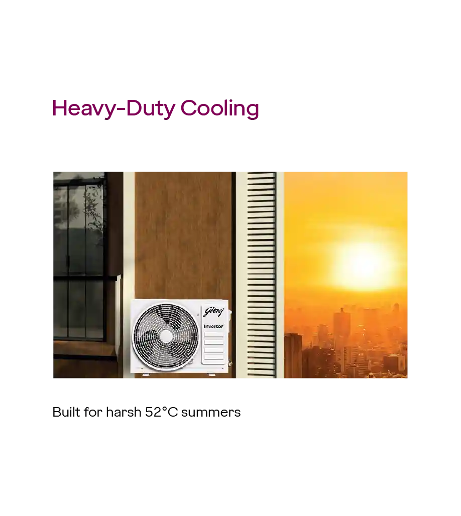 Godrej SIC 12DTC3-GYA AL 1 Ton 3 Star Inverter Split AC | Copper Condenser | Anti-Leak | 5-Year Comprehensive Warranty | Suraj Electronics Delhi NCR