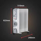Hindware Salome 11 Fin 2900 W Oil Filled Room Heater | 3 Heat Settings | Overheat Protection | Silent Operation | Suraj Electronics Delhi NCR