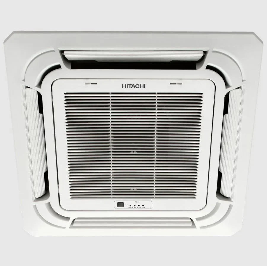 Hitachi RAG136HGDA3Q 3.0 Ton 1 Star Fixed Speed Cassette AC – Ceiling Mounted, R410A Rotary Compressor, Powerful Commercial Cooling