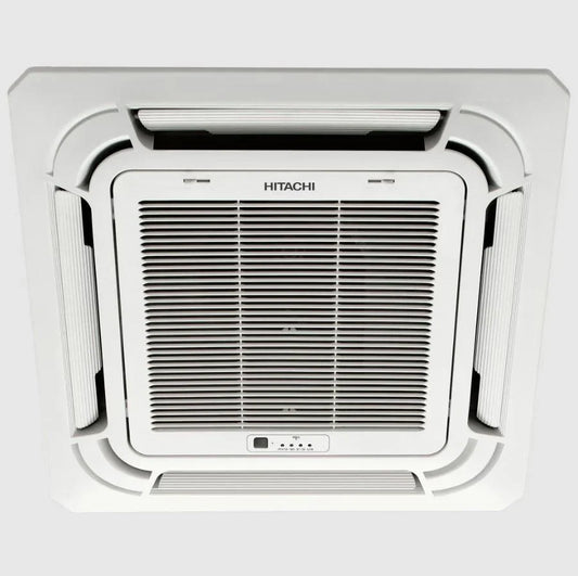 Hitachi RAG136HGDA3Q 3.0 Ton 1 Star Fixed Speed Cassette AC – Ceiling Mounted, R410A Rotary Compressor, Powerful Commercial Cooling