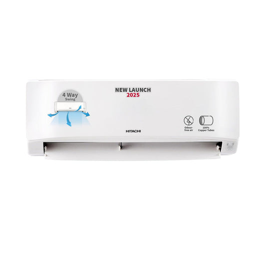 Hitachi RAS.B318PCAIBA1 1.5 Ton 3 Star Split AC (Senpai Series, Fixed Speed, Long Air Throw, 100% Copper, R32, White)