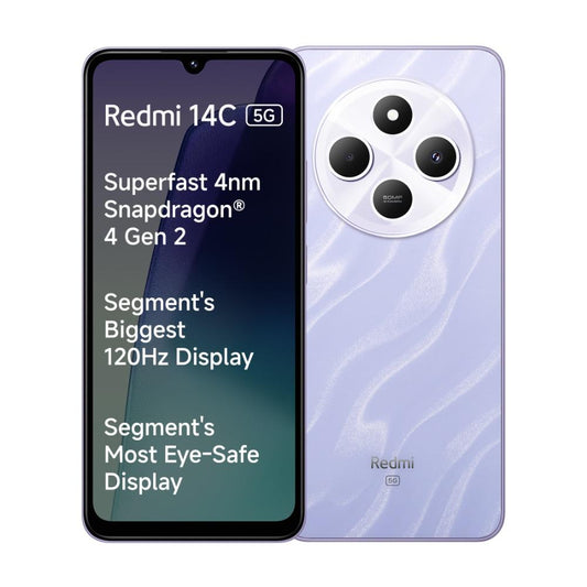 Redmi 14C 5G 64 GB, 4 GB RAM, Purple, Mobile Phone