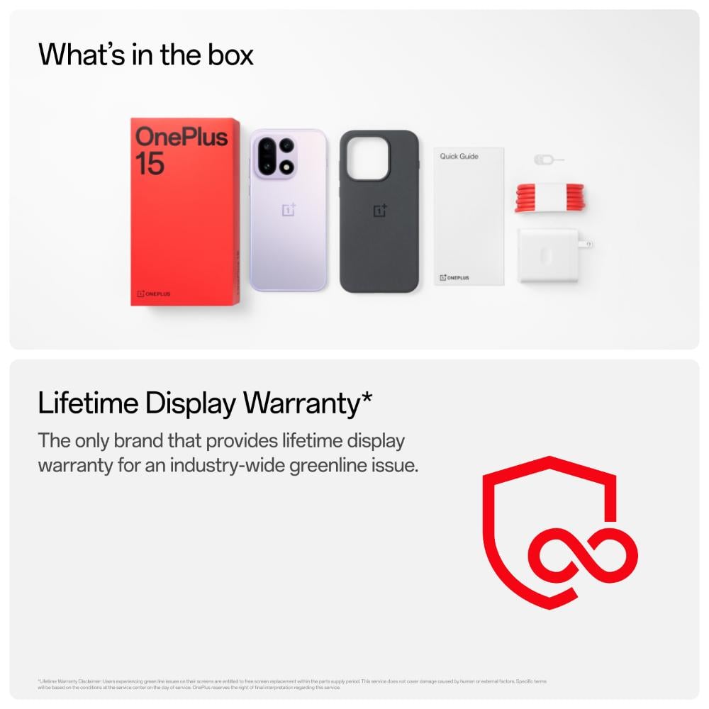 OnePlus 15 5G 256 GB, 12 GB RAM, Ultra Violet, Mobile Phone